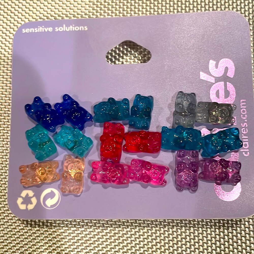 Adorable gummy bear earrings